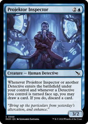Projektor Inspector card from Murders at Karlov Manor