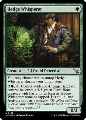 Hedge Whisperer card from Murders at Karlov Manor