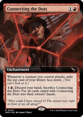 Connecting the Dots (Extended Art) card from Murders at Karlov Manor