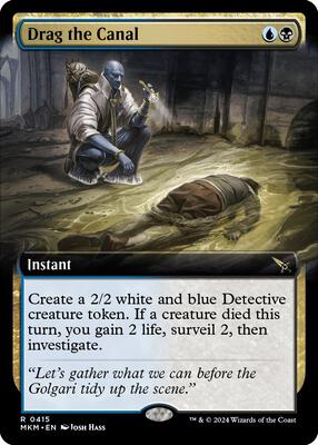 Drag the Canal (Extended Art) card from Murders at Karlov Manor