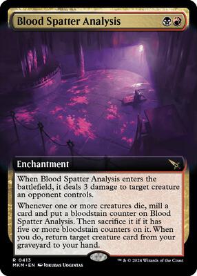 Blood Spatter Analysis (Extended Art) card from Murders at Karlov Manor