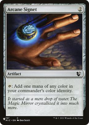 Arcane Signet (MIC) card from The List Reprints