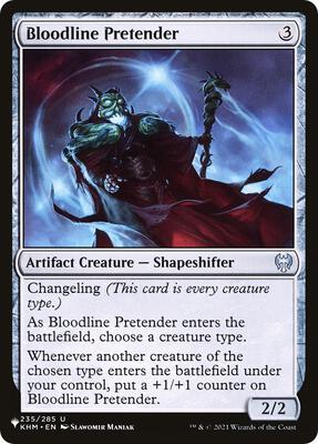 Bloodline Pretender card from The List Reprints