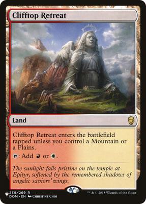 Clifftop Retreat card from The List Reprints