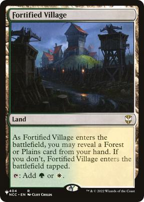 Fortified Village card from The List Reprints
