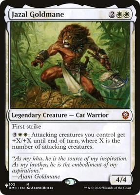 Jazal Goldmane card from The List Reprints