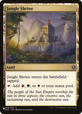 Jungle Shrine (E02) card from The List Reprints