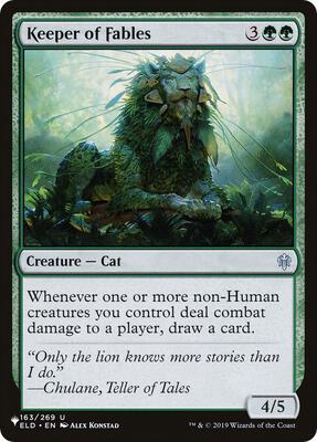 Keeper of Fables card from The List Reprints