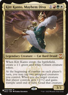 Kitt Kanto, Mayhem Diva card from The List Reprints