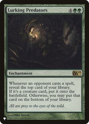 Lurking Predators card from The List Reprints