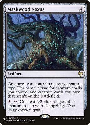 Maskwood Nexus card from The List Reprints