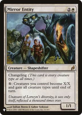 Mirror Entity (LRW) card from The List Reprints