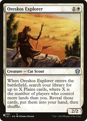 Oreskos Explorer card from The List Reprints