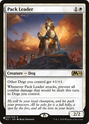 Pack Leader card from The List Reprints