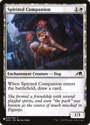 Spirited Companion card from The List Reprints