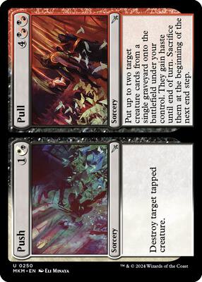 Push // Pull card from Murders at Karlov Manor