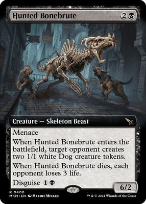 Hunted Bonebrute (Extended Art) card from Murders at Karlov Manor