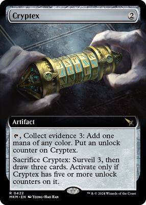 Cryptex (Extended Art) card from Murders at Karlov Manor