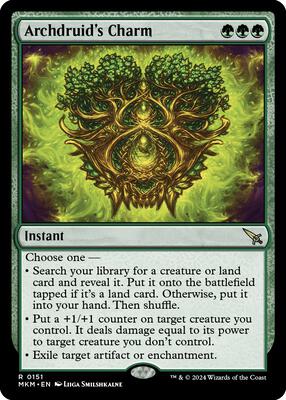 Archdruid's Charm card from Murders at Karlov Manor