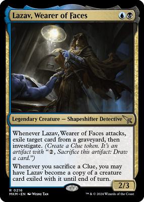 Lazav, Wearer of Faces card from Murders at Karlov Manor