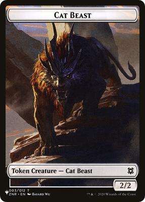Cat Beast // Rat Double-Sided Token card from The List Reprints