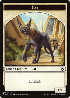 Cat (016) // Citizen Double-Sided Token card from The List Reprints