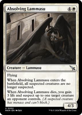 Absolving Lammasu card from Murders at Karlov Manor