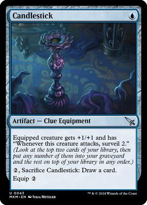 Candlestick card from Murders at Karlov Manor