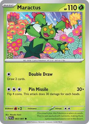 Maractus card from SV: Paldean Fates