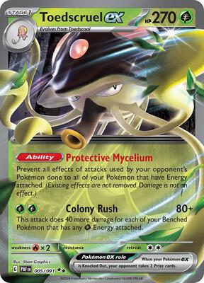 Toedscruel ex - 005/091 card from SV: Paldean Fates