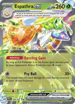 Espathra ex - 006/091 card from SV: Paldean Fates
