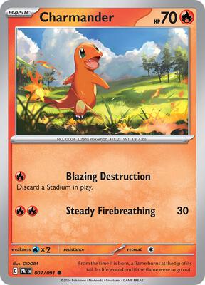 Charmander - 007/091 card from SV: Paldean Fates