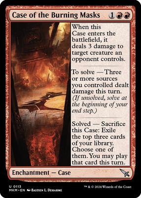 Case of the Burning Masks card from Murders at Karlov Manor