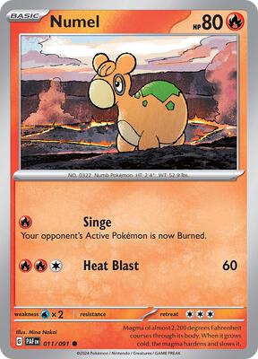 Numel card from SV: Paldean Fates
