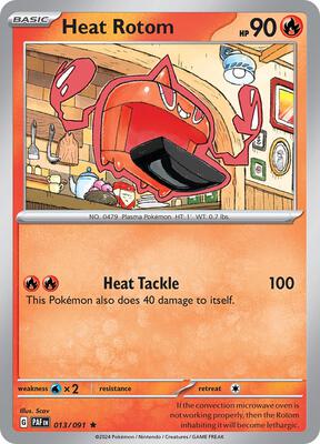 Heat Rotom card from SV: Paldean Fates