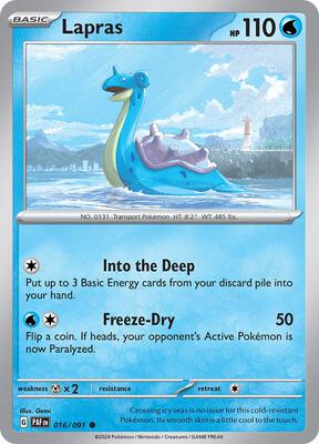 Lapras card from SV: Paldean Fates