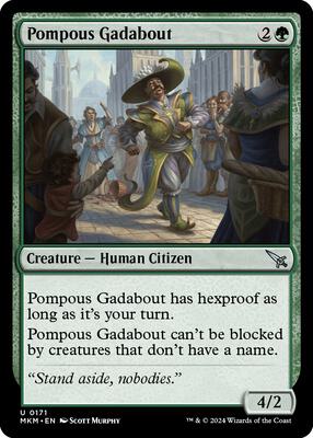 Pompous Gadabout card from Murders at Karlov Manor