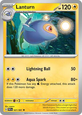 Lanturn card from SV: Paldean Fates