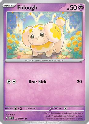Fidough card from SV: Paldean Fates