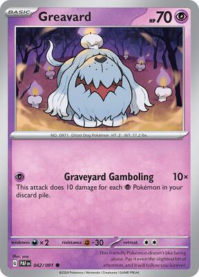 Greavard card from SV: Paldean Fates