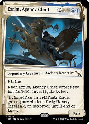 Ezrim, Agency Chief (Showcase) card from Murders at Karlov Manor