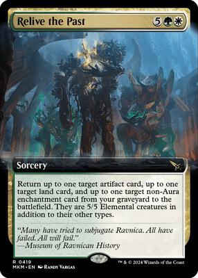 Relive the Past (Extended Art) card from Murders at Karlov Manor