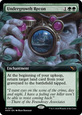 Undergrowth Recon (Extended Art) card from Murders at Karlov Manor