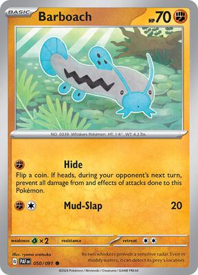 Barboach card from SV: Paldean Fates