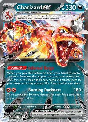 Charizard ex - 054/091 card from SV: Paldean Fates