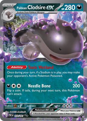 Paldean Clodsire ex - 059/091 card from SV: Paldean Fates