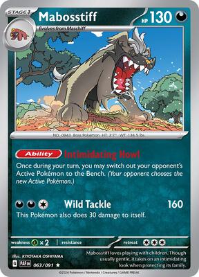 Mabosstiff - 063/091 card from SV: Paldean Fates