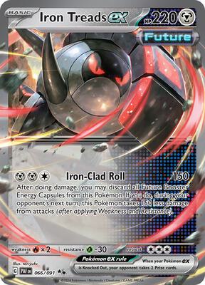 Iron Treads ex card from SV: Paldean Fates