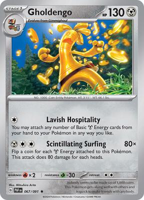Gholdengo card from SV: Paldean Fates