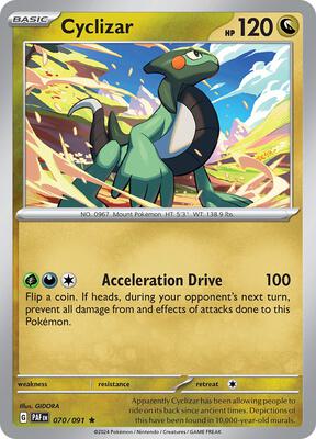 Cyclizar - 070/091 card from SV: Paldean Fates